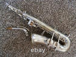 Buescher Aristocrat Series II Silver Plated Big B Alto Saxophone Norton Springs
