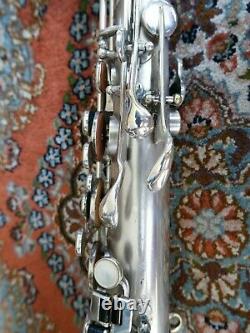 Buescher Silver Plated True Tone Tenor Saxophone Sax Front F Just Refurbished