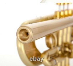 Built-in Mouthpiece Customized Trumpet Heavy Horn 5.24'' Bell 1.9KG With Case