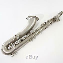 C. G. Conn Chu Berry Baritone Saxophone SN 189572 SILVER PLATE EXCELLENT