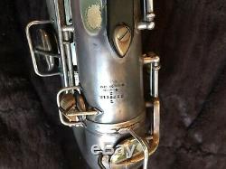 C. G. Conn Tenor Sax 1927 Silver Plated