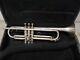 Cg Conn 24b Opera Grand Silver Plated, Engraved, Gold Wash Bell Trumpet