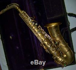 CONN Chu New W. 2 GOLD PLATED ALTO SAXOPHONE OrigPlating/OrigCase XCLNT CONDITION