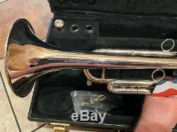 CONN VINTAGE ONE PROFESSIONAL Bb TRUMPET 1BR-46 ROSE BRASS BELL with extras