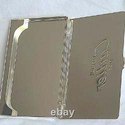 Cartier Parfums Paris Silver Plated Business Card ID Holder Wallet NEW