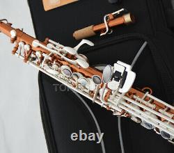 Coffee Satin silver Pipe Soprano saxophone 2022 Saxello USA WEIBSTER sax WSS-651
