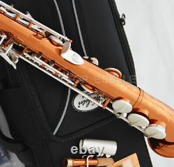 Coffee Satin silver Pipe Soprano saxophone 2022 Saxello USA WEIBSTER sax WSS-651