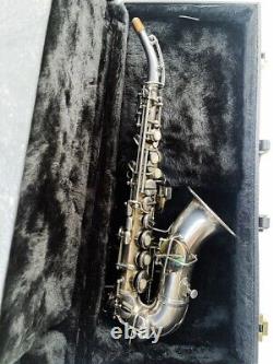 Conn Bb Curved Soprano Sax Professional Model Vintage Silver Plated Primo
