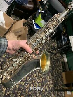 Conn Mezzo Saxophone Silver Plated With Neck And Original Case Plays