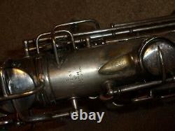 Conn Pre-Chu Alto Sax/Saxophone, Rolled Toneholes, Original Silver, Plays Great
