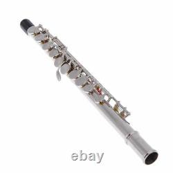 Cupronickel Silver Plated Flutes 16 Holes C Key With Cleaning Cloth Stick Gloves