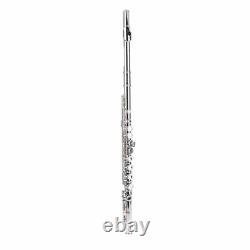 Cupronickel Silver Plated Flutes 16 Holes C Key With Cleaning Cloth Stick Gloves