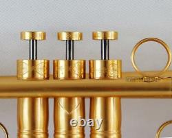 Customized Professional Gold plating Brushed Trumpet horn Monel Valve With Case