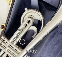 Customized Silver plating Trumpet Professional flumpet horn + Case mouthpiece