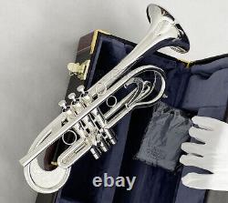 Customized USA WEIBSTER Flumpet Bb Trumpet Silver Plated Unique Horn WTR-800S