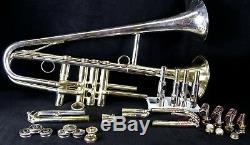 Double Bell 4 Valve Bb Trumpet Selmer K-Modified 24B and Conn Vocabell W-Case