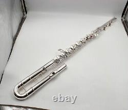 Eastern Music Pro Use Silver Plated C Key Bass Flute With Hard Case