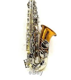 Eastern Music copper bell alto saxophone white copper trunk adjustable palm keys