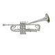 Eastern Music Pro Bb Key Silver Plated Trumpet Bell Upward Type
