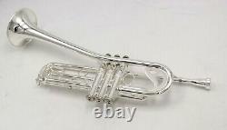 Eastern music Pro Bb key silver plated trumpet bell upward type