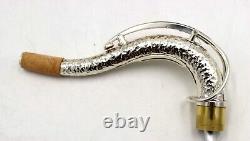 Eastern music silver plated SBA style hand hammered copper tenor saxophone neck