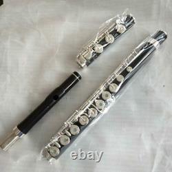 Excellent Ebony Flute C key 17 Open hole Low B/wooden flute