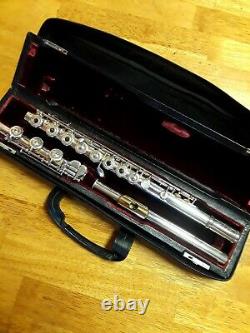 Gemeinhardt Custom Solid Silver Professional Flute with Gold lip plate
