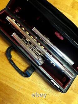Gemeinhardt Custom Solid Silver Professional Flute with Gold lip plate