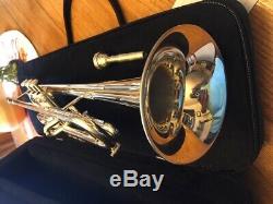 Getzen, 770SP Select, Elkhorn, WI USA, Silver, Bb Trumpet with Case MINTY