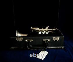 Getzen Capri Piccolo Trumpet with Case and Bb and A Leadpipes, Silver Plated