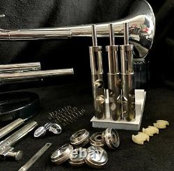 Getzen Severinsen Eterna Silver Plated Bb Trumpet 1973 1st Trigger, Case, MP