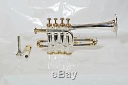 Golden band Piccolo trumpet Gold and Silver Plated