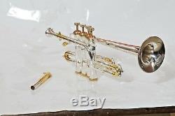 Golden band Piccolo trumpet Gold and Silver Plated
