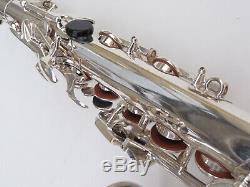 Great 1962 Selmer Mark VI alto saxophone. Original silver. # 94163