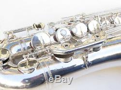 Great 1962 Selmer Mark VI tenor saxophone. 100% original silver. # 103662