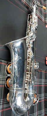 Henri Selmer Paris Mark VI legendary pro alto saxophone in RARE silver plate mk6