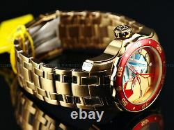 Invicta Men 48mm Pro Diver Scuba Lim Ed AVENGERS IRON MAN 18K Gold Plated Watch