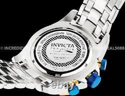 Invicta Men PRO DIVER SCUBA Blue 18K Gold Plated Dial Two Tone POLISHED Watch