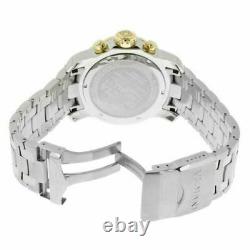 Invicta Men's Watch Pro Diver Scuba Chronograph Silver Tone Dial Bracelet 80040