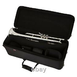 JP by Taylor U. K. Silver Custom Bb Trumpet- Pro (Heavy Weight) double case