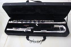 Jbf1000 bass flute White copper tube body, silver plated professional Alto flute