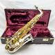 Jupiter Jas-869 Silver Plated Two Tone Professional Alto Saxophone, Great Cond