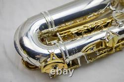 Jupiter JAS-869 Silver Plated Two Tone Professional Alto Saxophone, Great Cond