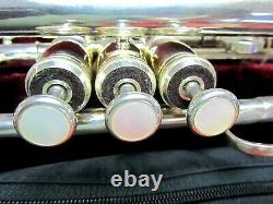 Jupiter XO Model 1602S Trumpet Silver Plate withHard Tan Tweed Case WithO mouth pc