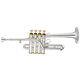 Jupiter Xo Model 1700s Bb-a Professional Piccolo Trumpet Brand New