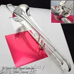 King 3B Concert Tenor Trombone with F Attachment Silver Plate Knockout