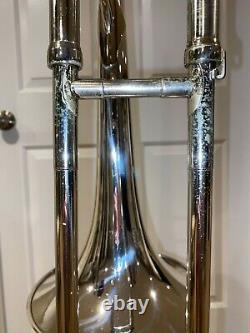 King 3B silversonic trombone H. N. White