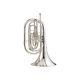 King Professional Ultimate Marching French Horn Silver Plated, Outfit
