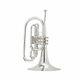 King Professional Ultimate Marching Mellophone Silver Plated, Outfit