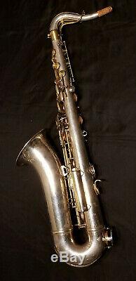 King Super 20 Silversonic Tenor- solid silver bell/neck, silver plate body MINT